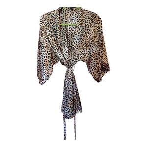 Victoria Secret Leopard Print Robe M/L